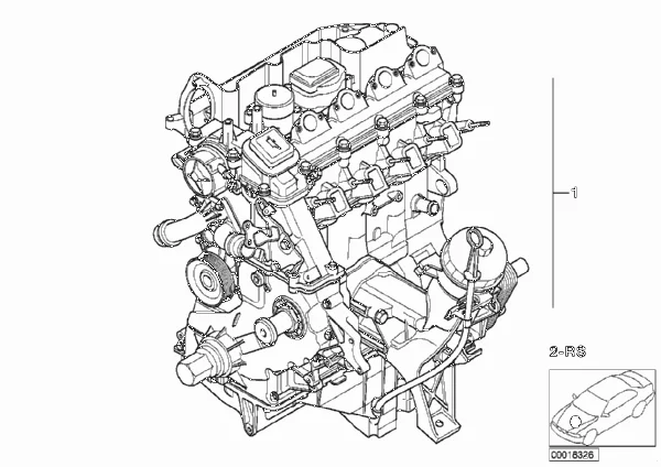 Двигатель BMW E87 E90 E91